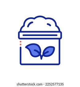 compost fertilization vector illustration icon