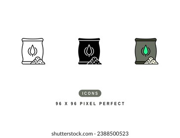Compost Icon. Biodegradable Recycle Garbage Symbol Stock Illustration. Vector Line Icons For UI Web Design And Presentation