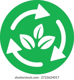 Compost reciclaje de hojas verdes Iconos