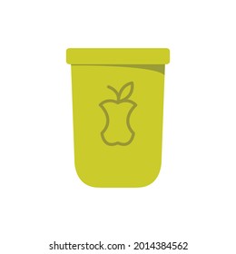 compost vector icon, vector illustration