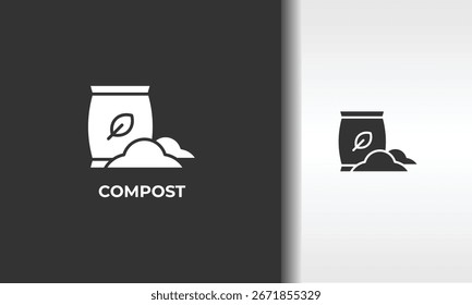 Vector De Compost, Icono O Logotipo Ilustración De Símbolo Aislado