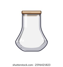 compostable eco friendly jar cartoon. glass cork, stainless silicone, zero waste compostable eco friendly jar sign. isolated symbol vector illustration