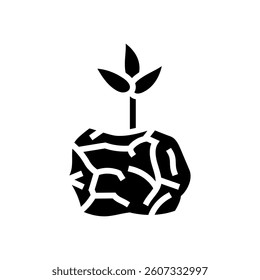 compostable packaging sustainable beauty glyph icon vector. compostable packaging sustainable beauty sign. isolated symbol illustration