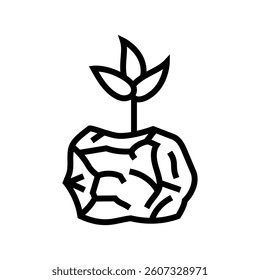 compostable packaging sustainable beauty line icon vector. compostable packaging sustainable beauty sign. isolated contour symbol black illustration