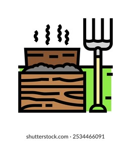 composting garden maintenance color icon vector. composting garden maintenance sign. isolated symbol illustration
