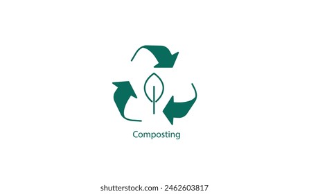 Composting and Organic Waste Management Vector Icon