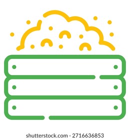 Una instalación de compostaje que ilustra las prácticas de reducción de residuos y enriquecimiento del suelo.