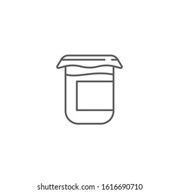Compote, fruit juice vector icon symbol isolated on white background