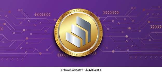 Compound COMP Crypto Currency Technology Vector Illustration Banner. Can Be Used As Background, Backdrop, Poster, Cover And Print Design Template.