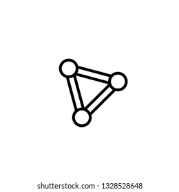 compound icon, outline black style