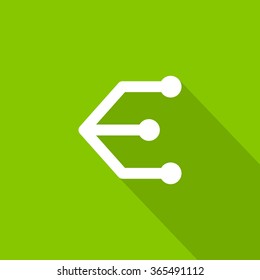 Compound isolated minimal single flat linear icon for application and info-graphic. Connection line vector icon for websites and mobile minimalistic flat design.