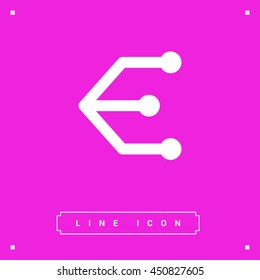 Compound isolated minimal single flat linear icon for application and info-graphic. Connection line vector icon for websites and mobile minimalistic flat design.