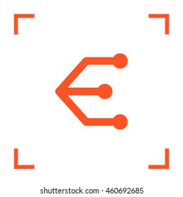 Compound isolated minimal single flat linear icon for application and info-graphic. Connection line vector icon for websites and mobile minimalistic flat design.