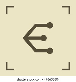 Compound isolated minimal single flat linear icon for application and info-graphic. Connection line vector icon for websites and mobile minimalistic flat design.