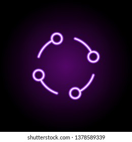 compound neon icon. Elements of business set. Simple icon for websites, web design, mobile app, info graphics