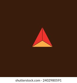 compound triangles in red and orange