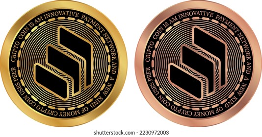 compound-comp digital currency vector illustrations. 3d illustration.