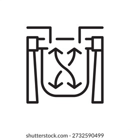 Ícone do componente. Mistura farmacêutica e mistura de ingredientes, representando misturadores de lotes industriais, sistemas de homogeneização, hardware de produção de pomadas e tecnologia de formulação química.