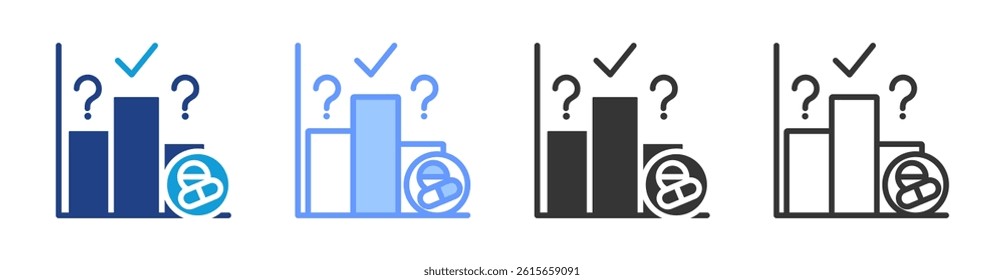 Comprator icon set multiple style collection