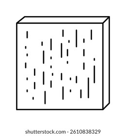 compreg timbers line icon vector. compreg timbers sign. isolated contour symbol black illustration