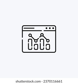 Comprehensive Analytics Icon - Data Analysis, Business Intelligence, and Data Visualization Symbol - Ideal for Statistical Analysis, Reporting, and Insights Concept