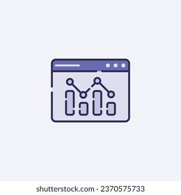 Comprehensive Analytics Icon - Data Analysis, Business Intelligence, and Data Visualization Symbol - Ideal for Statistical Analysis, Reporting, and Insights Concept
