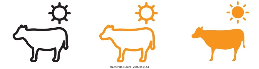 Comprehensive Animal Husbandry Icon Set for Agricultural and Veterinary Themed Designs