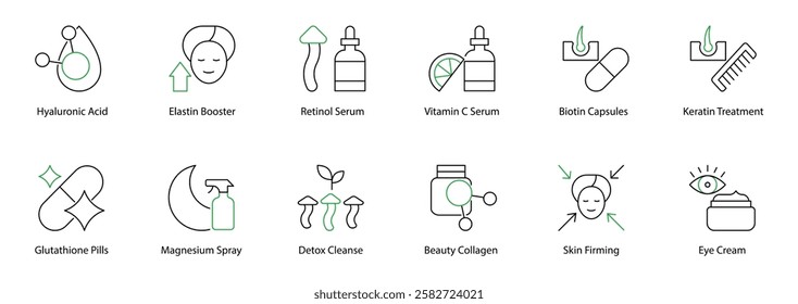 Comprehensive Beauty Supplement Collection: Skin, Hair, and Nails