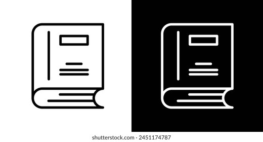 Comprehensive Book Icon Set Featuring Scholarly Notebooks and Personal Diaries