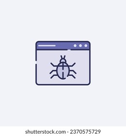 Comprehensive Bug and Code Error Icon - Software Bug, Debugging, and Code Correction Symbol - Perfect for Programming Error, Troubleshooting, and Coding Mistake Concept