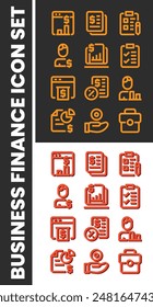 Comprehensive Business Finance Icon Set for Professional Use