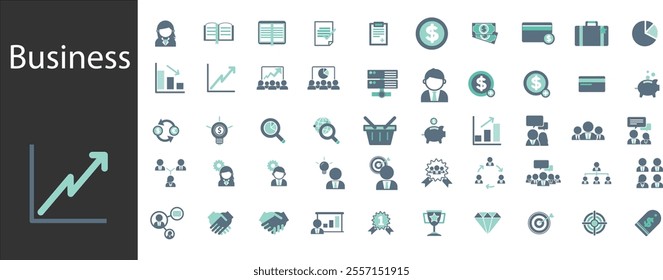 Comprehensive Business and Finance Icons - Perfect for Presentations, Reports, and Marketing