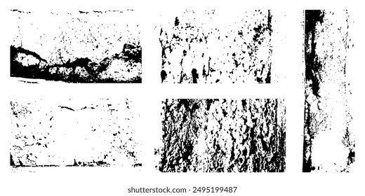 Comprehensive Collection of Abstract Black Dust, Dirty Grunge, and Distressed Texture Stains