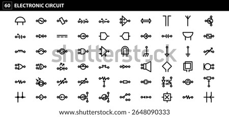 Comprehensive Collection of Electronic Circuit Symbols for Schematic Diagrams and PCB Design