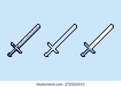 Una colección completa de iconos de pixel art de alta calidad. Este conjunto incluye un terrario de la naturaleza, una bombilla de energía verde, un guante de horno doméstico, una mano robótica futurista y una clásica espada de caballero de plata. Cada recurso cuenta con tres etapas profesionales: sombreado completamente renderizado, arte lineal limpio y base de color plana.
