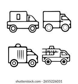 A comprehensive collection of icons designed for various digital and print uses, presented on a large canvas for detailed customization and scalability.
