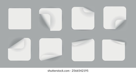 A comprehensive collection of Paper Corner Peel Templates tailored specifically for Design projects