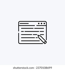 Comprehensive Content Management Icon - CMS, Digital Content, and Content Strategy Symbol - Perfect for Website Content, Data Management, and Editorial Concept