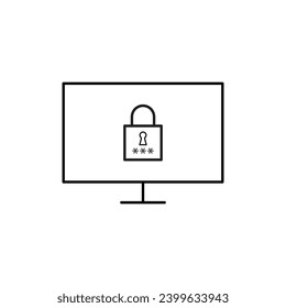 Protección integral de datos de iconos de relleno de seguridad cibernética, correo basura, antivirus, contraseña, privacidad y más - Ilustración vectorial para seguridad web