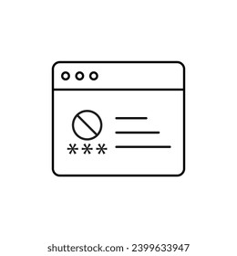 Protección integral de datos de iconos de relleno de seguridad cibernética, correo basura, antivirus, contraseña, privacidad y más - Ilustración vectorial para seguridad web