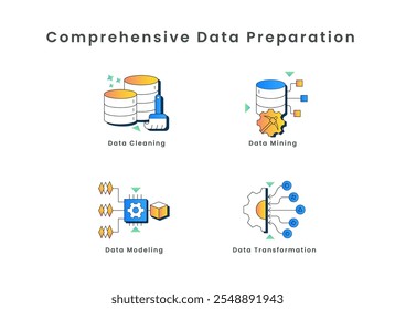 Comprehensive Data Preparation: A Visual Guide to Key Techniques. Data preparation, cleaning, mining, modeling, transformation, and more.