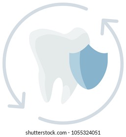 Comprehensive Dental Protection Icon as EPS 10 File
