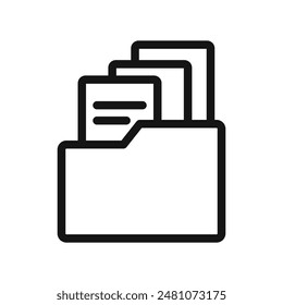 Icono de almacenamiento completo del Archivar digital para una Organización de documentos optimizada