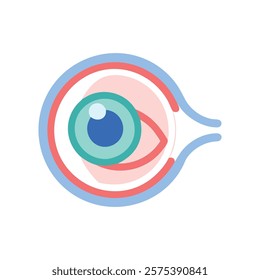 Comprehensive Eye Anatomy Design Illustration