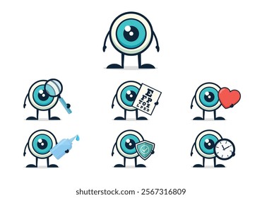 Comprehensive Eye Care Icon Set – A Collection of Eye-Themed Designs for Vision and Health Concepts