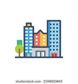 A comprehensive icon representing urban development.