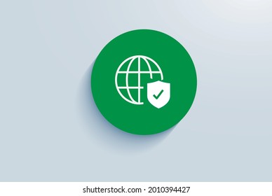Comprehensive internet security icon vector design