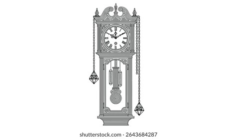 A Comprehensive Look at the Intricate Details of an Antique Grandfather Clock