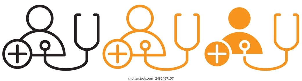 Comprehensive Medical Check-Up Icon for Health and Wellness Graphics Ideal for Representing Routine Medical Examinations and Health Assessments