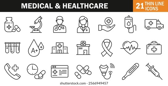 "Comprehensive Medical and Healthcare Icon for Wellness, Hospitals, and Patient Care-Themed Designs"